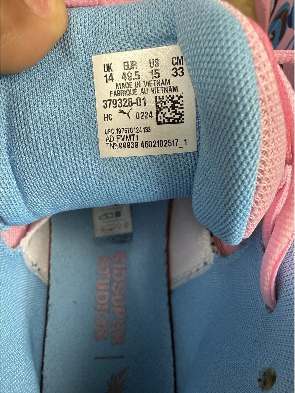 PUMA KidSuper Studios x MB.03 Pink Lilac/Team Light Blue Low Top 379328-01